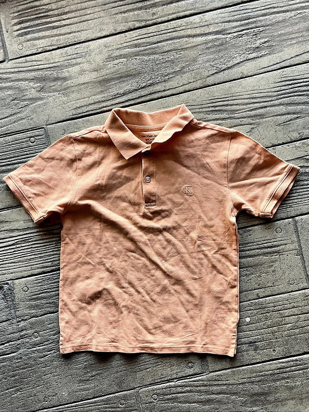 Boy’s Calvin Klein Kids Peach Polo Shirt
